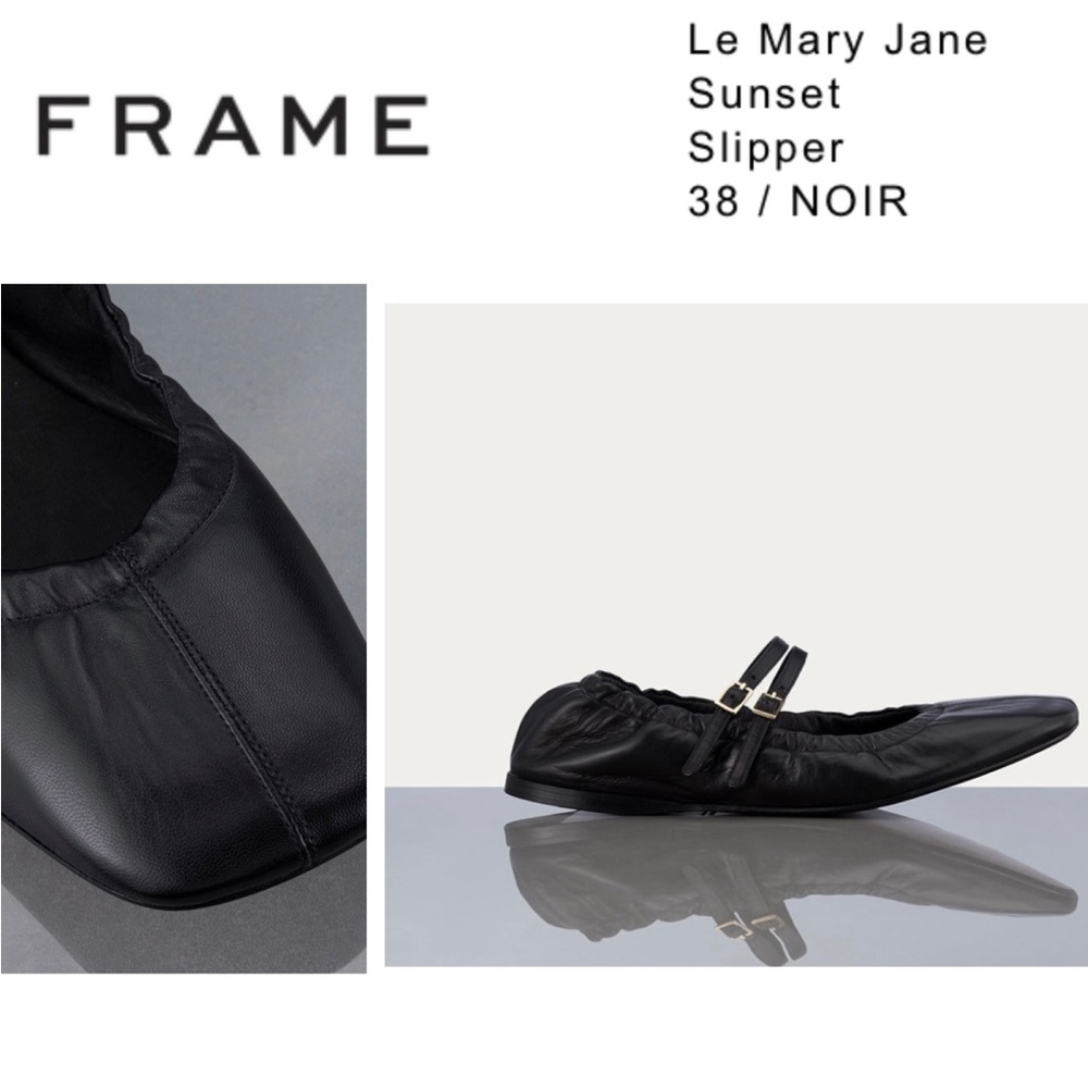 Frame Black Leather Modern MaryJane - Picture 7 of 10